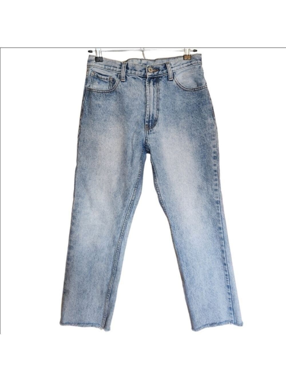 J. GALT HIGH RISE STRAIGHT LEG CROP RAW HEM JEANS SIZE 28